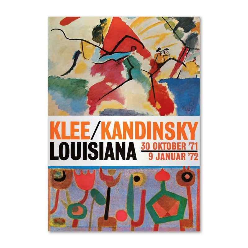 デンマーク王国 ペリカンの州近代総合博物館 貼り出し Klee/Kandinsky ? (1971) A1 59.4×84.1珊