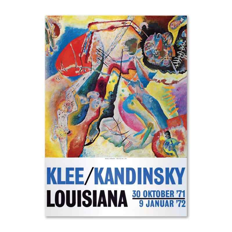 デンマーク王国 ルイジアナ州近代総合博物館 貼り出し Wassily Kandinsky ? Painting with Red Spot (1914) A1 59.4×84.1糎