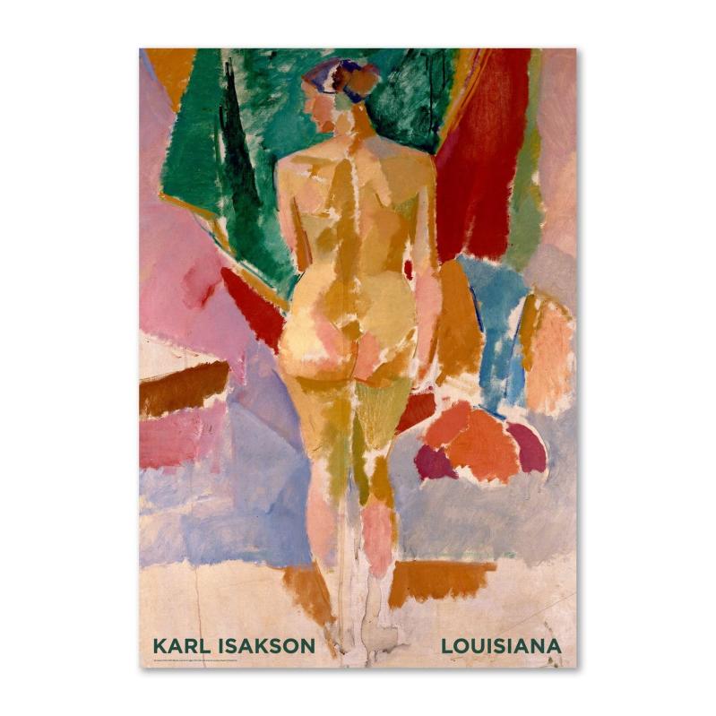 デンマーク王国 ルイジアナ州近代総合博物館 貼り出し Karl Isakson ? Standing model seen from behind (1918-20) A1 59.4×84.1糎