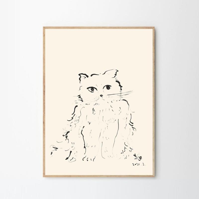 THE POSTER CLUB ポスタークラブ Cat 30×40cm Oamul