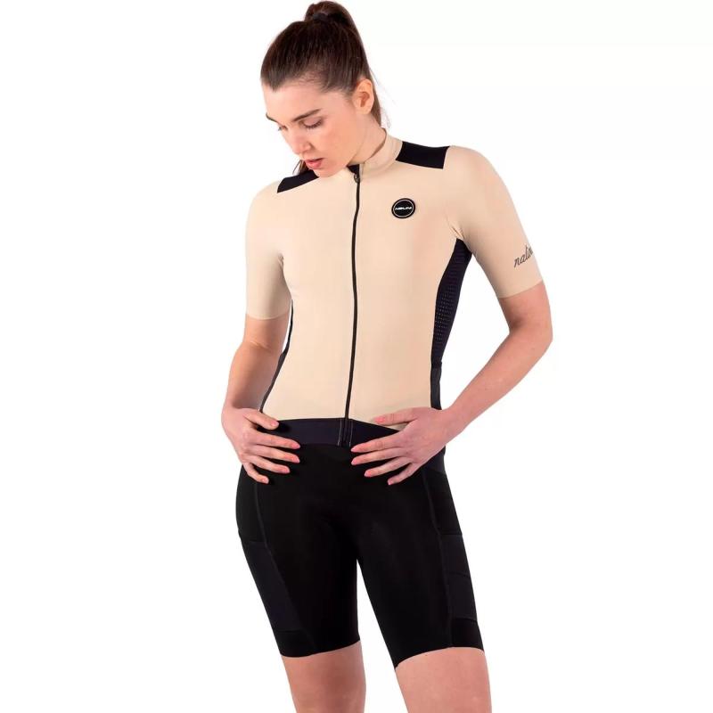 [ナリーニ] サイクリング ジャージ レディース [ FIVE POCKETS LADY JERSEY ] 春夏向け 超軽量 通気性良好サイドパネル YKKファスナー 5メッシュポケット 【正規品】｜暮らしセレクト