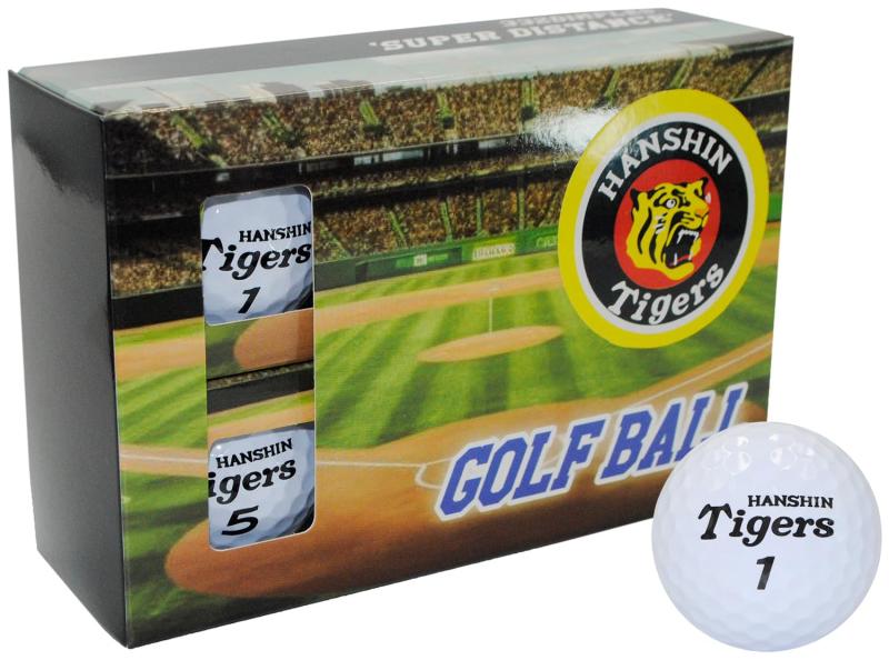 LEZAX (LEZAX) Hanshin Tigers Golf Balls, Pack of 6, White, HTBA-4771