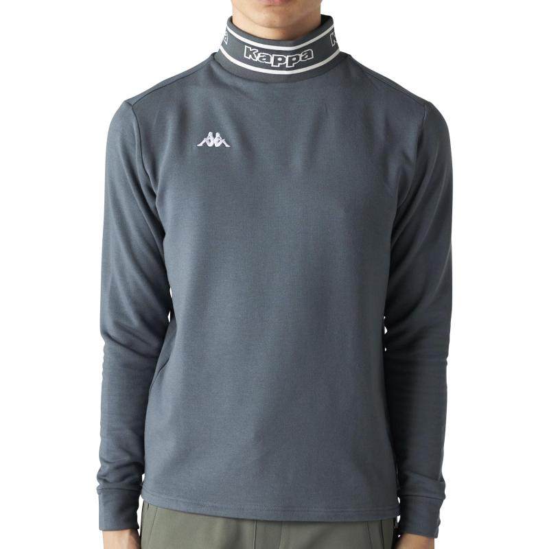 [カッパ] モックネックシャツ 長袖 裏起毛 ストレッチ 634503 メンズ