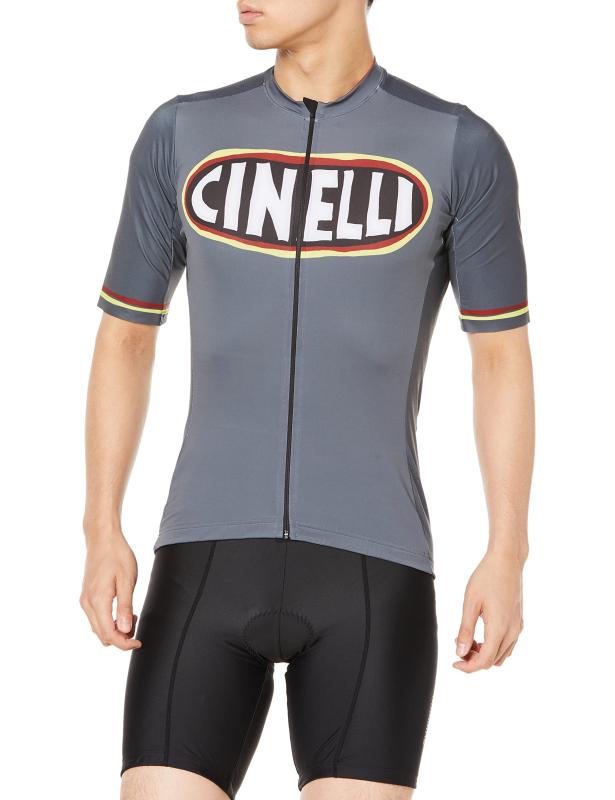 [チネリ] メンズ サイクルジャージ Ana Benaroya-Eyes 4 U 薄墨色