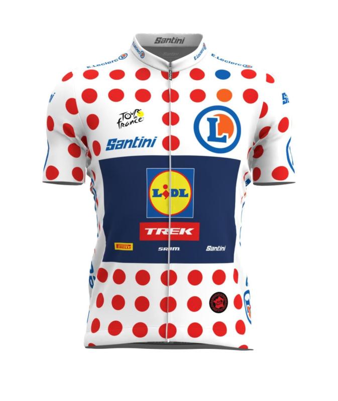 [サンティーニ] サイクルジャージ Lidl Trek 2023 jersey 白いこと/赤いこと
