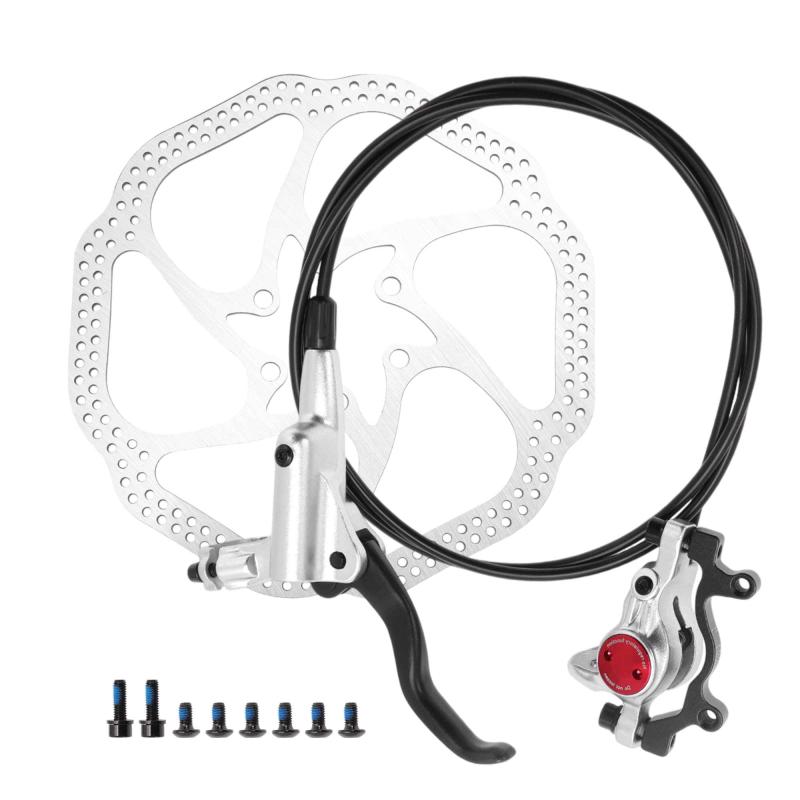BULLSPANN 1セット 自転車ディスクブレーキキット リア左ブレーキレバー 160 mmローター 自転車ディスクブレーキキャリパー 1450 mmブレーキワイヤー ロードバイク MTB用