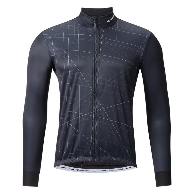 PEARL IZUMI(パールイズミ) サイクルウエア 3515-BL ウィンドシェル サーモ ジャージ カラー: 4 ブラック サイズ: XL|暮らしセレクト
