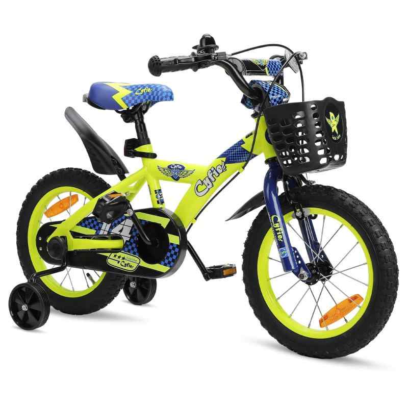 CYFIE 子供用自転車 補助輪 ・カゴ ・泥除け・ チェーンカバー ・ベル ・ リフレクター完備 キッズ バイク 男の子 女の子 小学生 幼児用 おしゃれ 人気 軽量 組み立て簡単 初めての自転車・誕