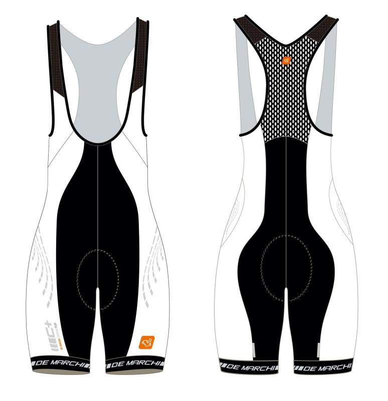 デマルキ De Marchi 自転車 ロードバイク クラシック イタリア製 WOMEN'S コンツアー BIB SHORT SS13 WHITE Mサイズ SBDMSD2302