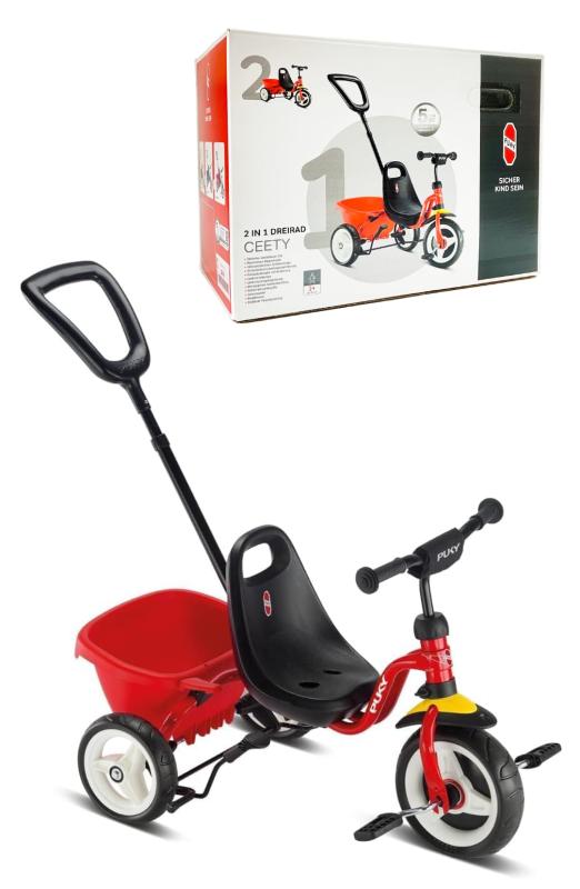 【世界基準の安全性×皇室ご愛用】PUKY 三輪車 クリスマス 誕生日 プレゼント 【×正規】子供 手押し棒付き 2歳 3歳 4歳 三輪 さんりん自転車 三輪自転車 幼児 赤ちゃん ベビー