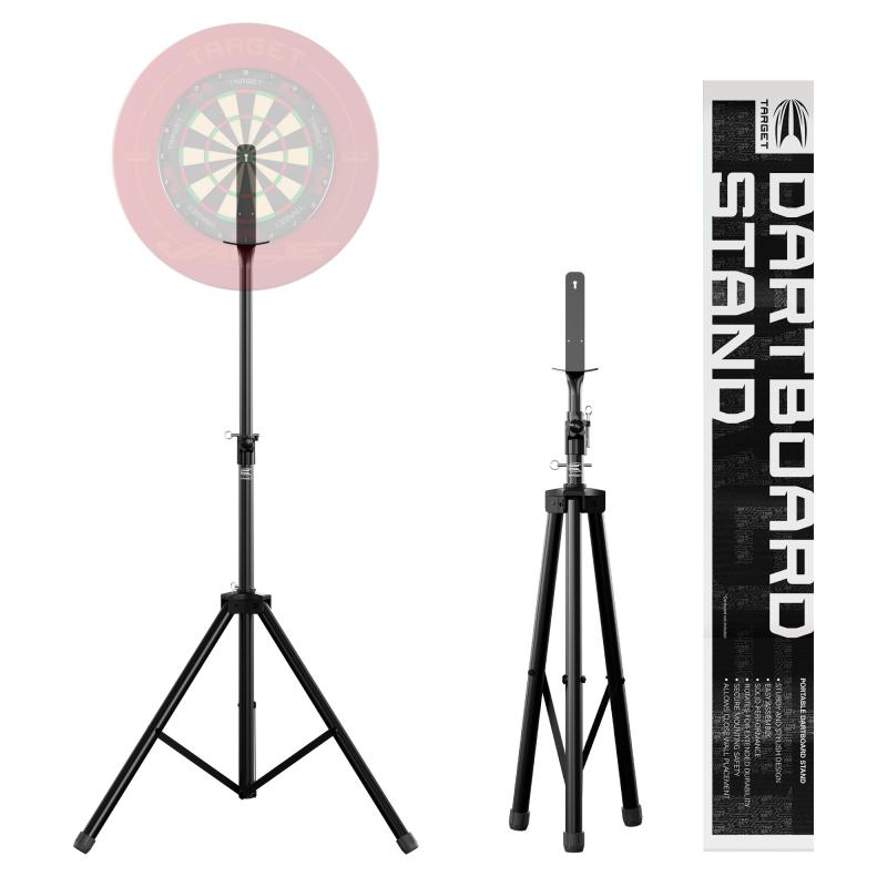 TARGET Darts(ターゲットダーツ)DARTBOARD STAND（ダーツボードスタンド）ボードマウント付き自立システム|屋内&屋外 折りたたみ式トラベルスタンド|ハードボード専用ダーツスタンド