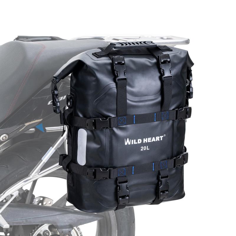 WILD HEART バイクエッジバッグ ステンレスハンギング防水バッグ20L/25L 防水耐摩耗汎用バイク部品