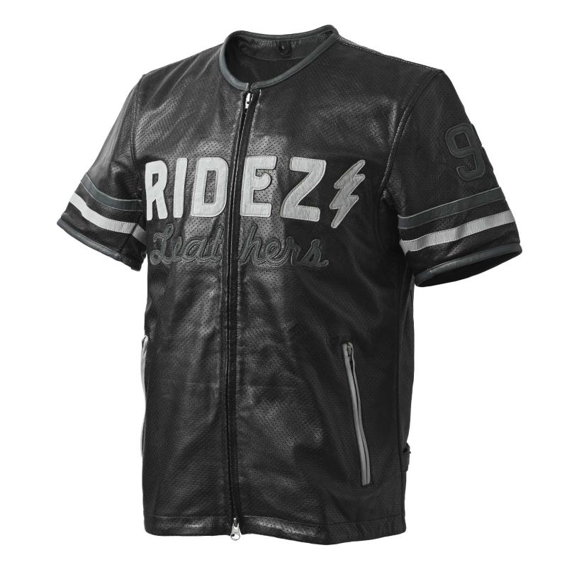 【RIDEZ(ライズ)】夏 半袖 革ジャン レディース メンズ レザージャケット 通気性 バイク 本革 ライダースジャケット 大人 おしゃれ 98 S/S RLSJ16|暮らしセレクト