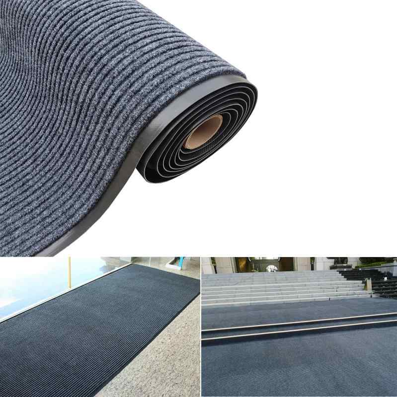 uyoyous 玄関マット 300×90cm ドアマット 厚さ0.7cm 屋外 泥落とし 室内 家庭用 滑り止め キッチン 用途多様 足ふき 廊下 吸水 グレー|暮らしセレクト