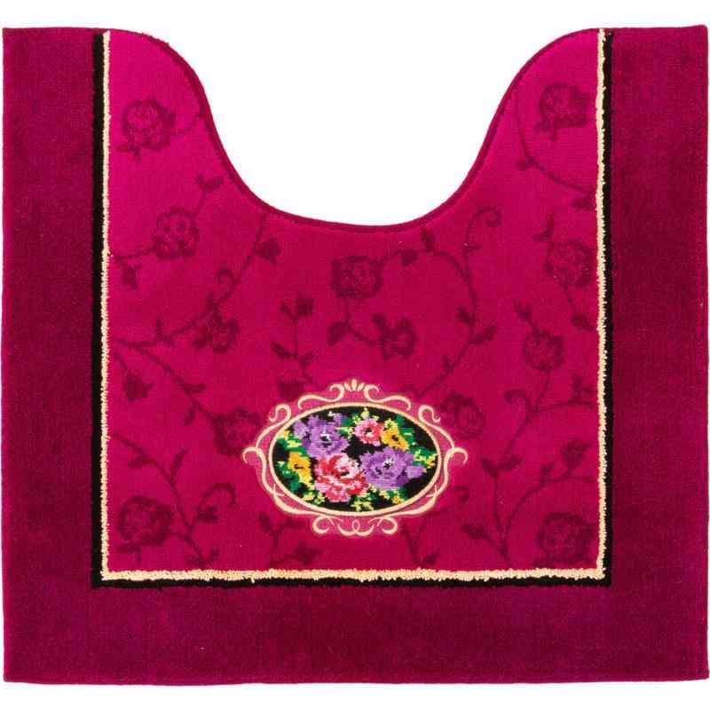 オカ(OKA) トイレマット ピンク 約60cm×63cm シェニールロゼ (エレガント ゴージャス) 4,380円