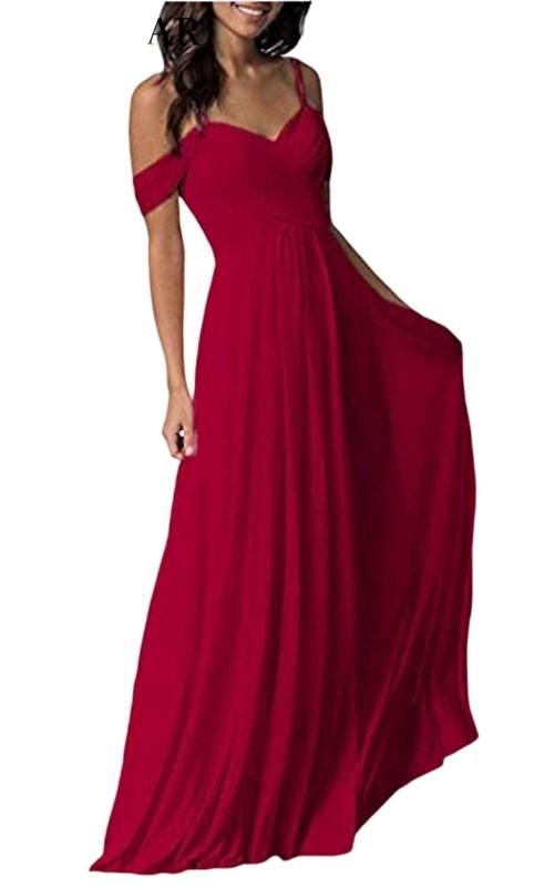 [ミシアラグジュアリー] ブライズメイドドレス ブライズメイド bridesmaid dress ドレス sweet sixteen sweet16 花嫁介添人 ロング シフォン Vネック ストラップ ウエディング 結婚式 パーティー セクシ