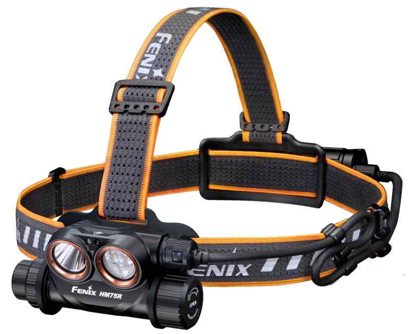 Fenix HM75R 前照灯 バッテリーエクステンダーパック付き添い人 最大限度1600lm USB-C申し受ける式 IP68防塵雨合羽 白いこと\u0026amp;赤いこと点火装置 一こまやり方 捜しもとめる・保護すること ほら穴探し回る 山歩き