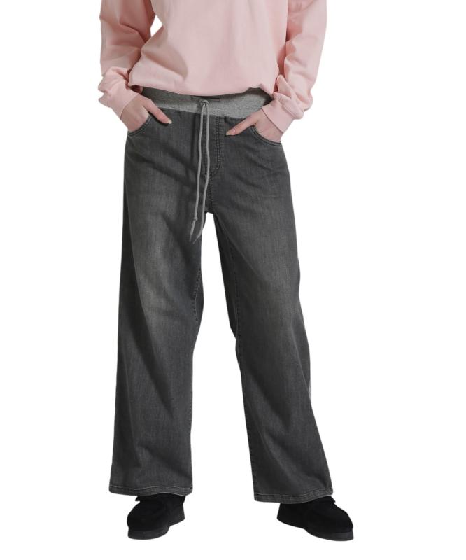 [Avirex] [アヴィレックス] WAIST RIB DENIM PANTS ウエストリブ デニムパンツ レディース 783-5111602｜暮らし堂ショップ