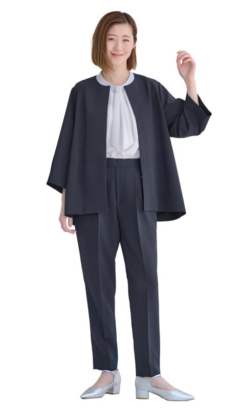 洋服の青山(ヨウフクノアオヤマ) スーツパンツセットスーツ 洗える レディース セットアップ 2点セット ウエストゴム セレモニー 着・覧せ おしゃれ フォーマル 通勤 入学式 卒業式 面接 通年|暮らし堂ショップ