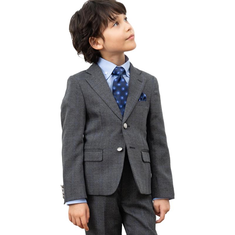 [ワンダーファクトリー] WANDER FACTORY スーツ フォーマル キッズ 男の子 5点セット ロングパンツ サイズ調整