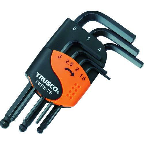 トラスコ中山(TRUSCO) ボールポイント六角棒レンチセット ショートタイプ 黒 9本組 TBRS-9S|暮らし堂ショップ