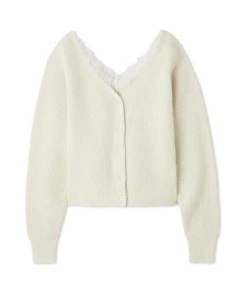 楽天市場】[フレイ アイディー] ミックスツイードニットカーディガン