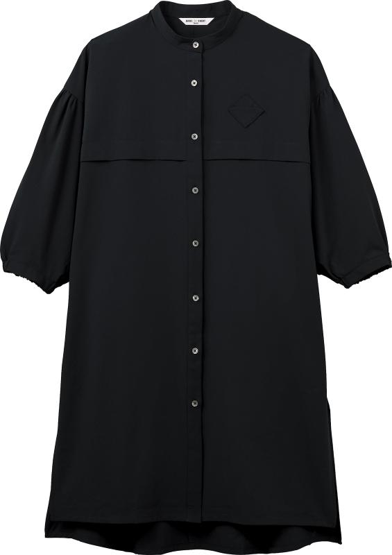 [アルベ] ロングシャツ[女] アルべ ロングシャツ オーバーサイズ 4wayストレッチ 軽量 リラックス 兼用 M/L ストレスフリー [制電/制菌] 飲食 カフェ サービス サロン スパ 制服 AS8902