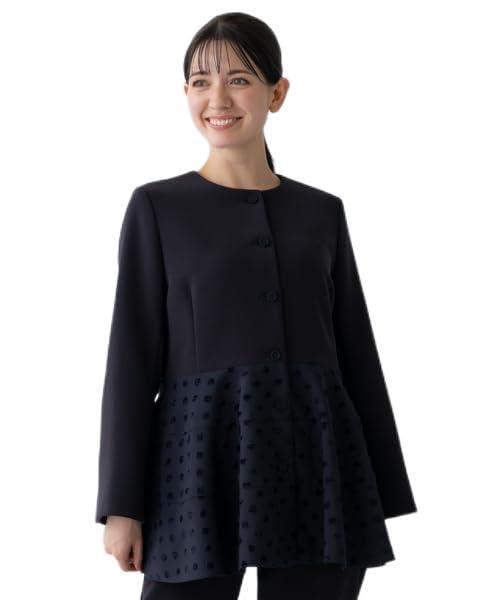 sono＊sono NAVY＊ドットジャガードチュニックジャケット＊サイズ1 楽天市場】【SONO NAVY】 - Dot JACQUARD - チュニックレディ