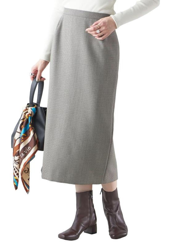 (シップス レディース) SHIPS for women WB:ウール混チェックタイトスカート 313250618