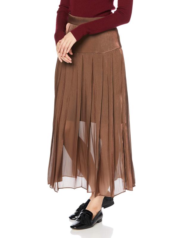 [ダブルスタンダードクロージング] Sov.シャンブレープリーツスカート 0302-340-203 レディース