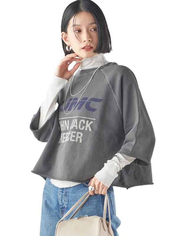 [シップス レディース] SHIPS for women スウエット J.J MERCER:別注 7分袖 プリント スウェット 312312928