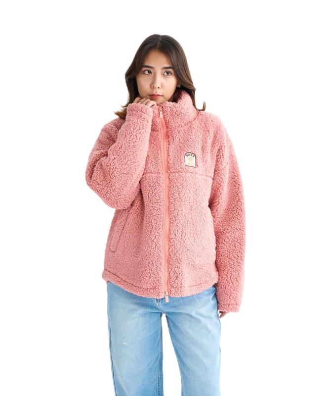 ROXY(ロキシー) ボア上衣BELLIS BOA JACKETレディース MOC-ブラック