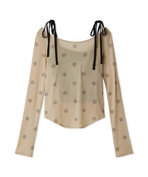 LILY BROWN(リリーブラウン) 【LILYBROWN&times;MARYQUANT】シアーチュールトップスLWCT245090レディース｜暮らし堂ショップ