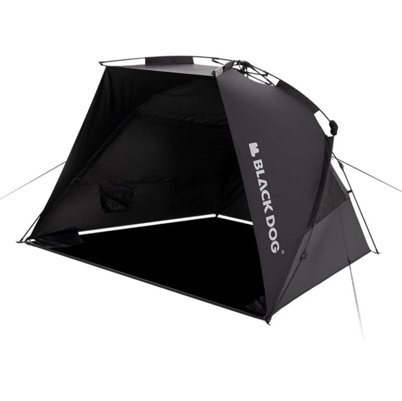 Naturehike BLACKDOG OUTDOOR 砂浜 日がさ 雨合羽 ワンタッチ円蓋 折りたたみ式 アウトドア ポップアップ 魚釣り難民キャンプ 運動場 砂浜 ピクニック 魚釣り 飾り気の無い組み立て アウトドア 1～3用 ブラックテ