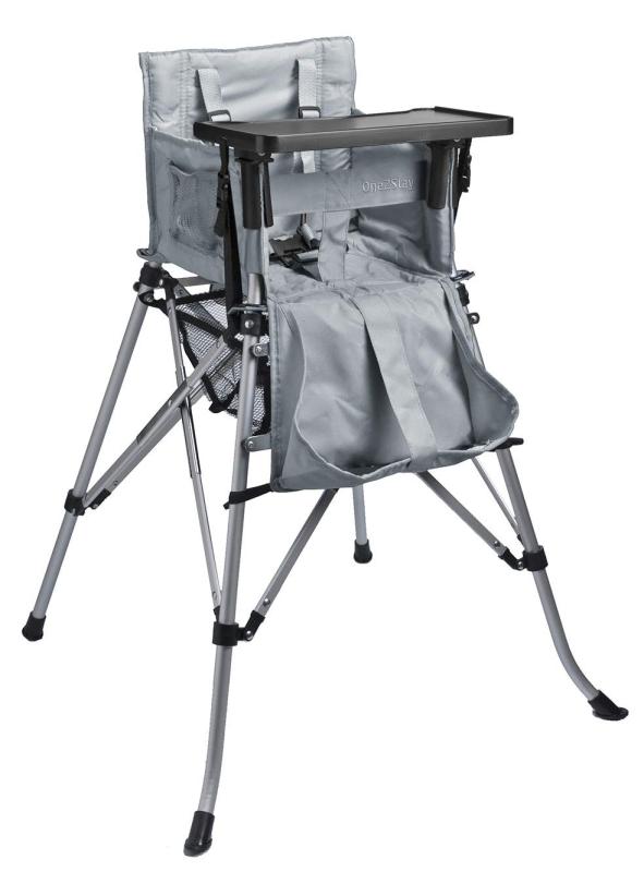 フェムスター 屋外/屋内OK 折りたたみハイチェア ONE2STAY トレー付き アウトドア 軽量コンパクト ブラック P71851-H-DT (ブラック)