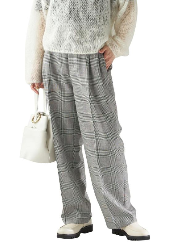 [シップス フォー ウィメン] SHIPS for women パンツ 手洗い可能 ウォッシャブル ウール タック パンツ レディース 313160144｜暮らし堂ショップ