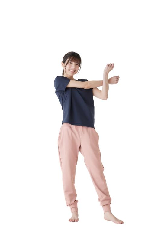 [テジャス] ズボン下 kanti-bottom レディース ブラック-スモーキーピンク