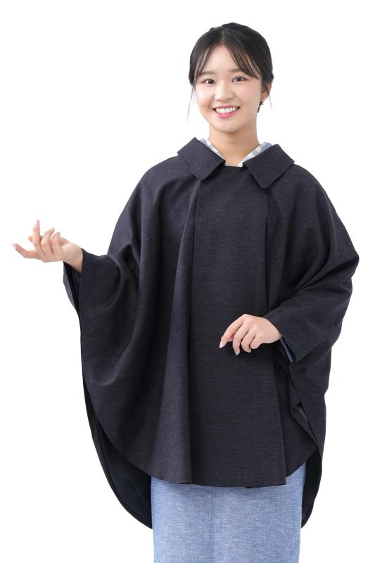 [たゆたふ / TAYU-TAFU] 着物ケープ 日本製 和装ケープ 着物コート ポンチョ 道行コート 羽織 トンビコート 和装 秋 春 初冬