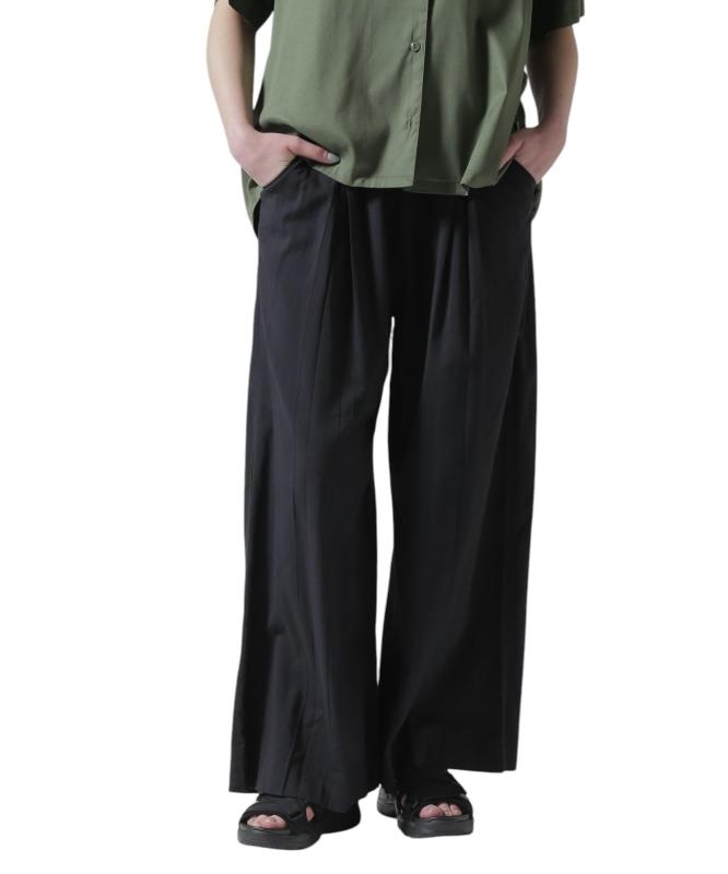 [Avirex] [アヴィレックス] BOX PLEATES RELAX PANTS ボックス席筋目 伸び伸びするズボン下 レディース 783-5110601