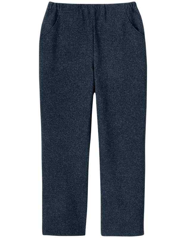 らくラクパートナー ズボン[ワコール] パンツ はきこみ深め ストレッチ素材 ウエストゴム 裏起毛 シニア 婦人服 冬 ストレート DRL327レディース