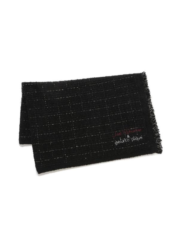 [ジェラート ピケ] 【JOEL ROBUCHON】ツイードモコロゴジャガードブランケット PWGG255559 レディース BLK F