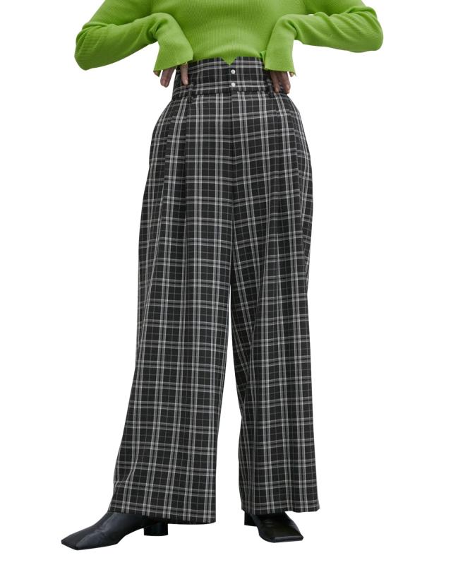 Adam et Rope'(アダムエロペ) ワイドパンツ2タックワイドパンツレディース