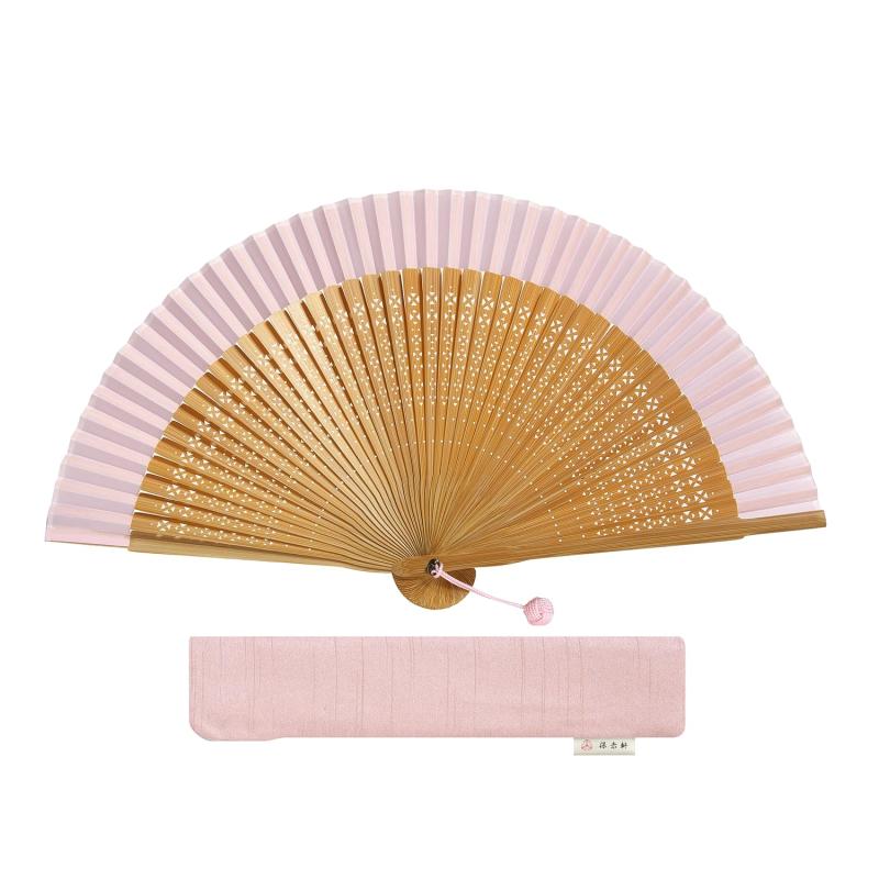 [保赤軒] HOSEKKEN 【 細工人言い慣わしの技と今日このごろの感じやすさが1つとなった 御前上等 扇面 ブランド名 】 レディース お上さん 〔 四季扇 黒/サクラ色/水色/赤 〕 和装小物 無地 思わしい 今めかしい せんす 母の日 差し上げ物 プレ