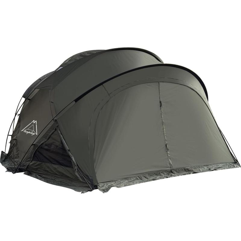 「Shelta Pod×TENPLAY」「G-TENT-M」保護施設円蓋 ドームテント シェルタードーム 幅350糎 煙り出し穴付き添い人 UPF50+ 雨合羽 通気性 虫よけ 4極点 独立独歩式 4-6人用 リビングお部屋 70Dナイロン PUコーティン