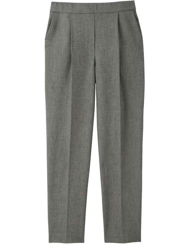 [ワコール] カルソン ストレッチパンツ 【働ラクカルソン】 センタープレス(前後) ウエストにやさしくフィット テーパード 股上深め ズボン KSN162 レディース