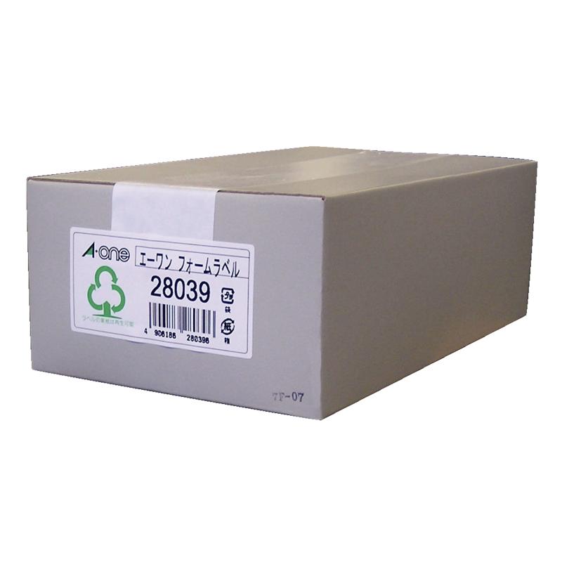 エーワン ラベルシール コンピュータフォームラベル 28039 4面 500シート 一片サイズ 114mm×59mm