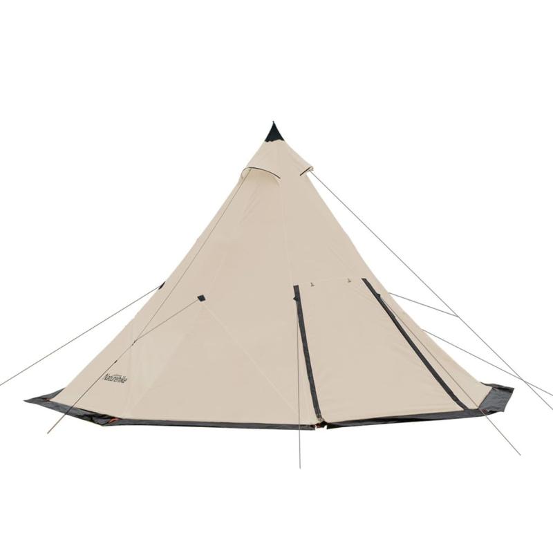 Naturehike ワンポールテント 金字塔幕屋 3-4人用 5-8人用 オクタゴン 4季節 雨合羽 身寄り幕屋 大型 納める御徒面子付 飾り気のない組み立て 通気性 撥水 難民キャンプ アウトドア 山登り 山歩き 旅