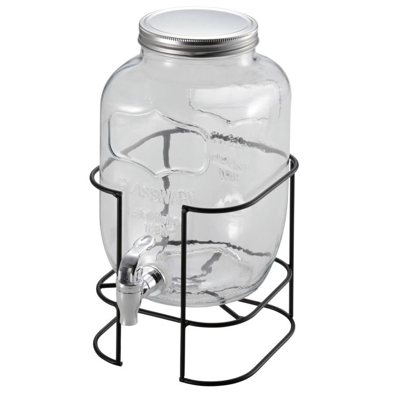 キャプテンスタッグ(CAPTAIN STAG) ジャグ タンク ガラス ドリンクサーバー 4L/6L/10L スタンド付き UW-2010/UW-2011/UW-2012