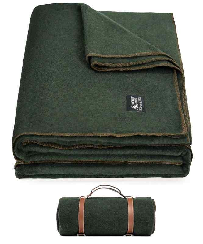 OneTigris Camping ウール ブランケット キャンプ毛布 大判 222 x 164 cm 保温 快適 多機能 耐久 無臭無毒 お手入れ簡単 収納袋付き アウトドア 車中泊 来客用 防災用 8,459円