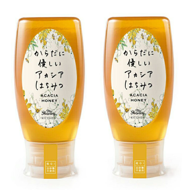【2本セット】からだに優しいアカシアはちみつ アカシアハニー チューブボトル 500g - MY HONEY(マイハニー) はちみつ ギフト クリスマス プレゼント バレンタイン ホワイトデー お返し 父の日 クリスマス 免疫 母の日 お中元 お歳暮 送料無料